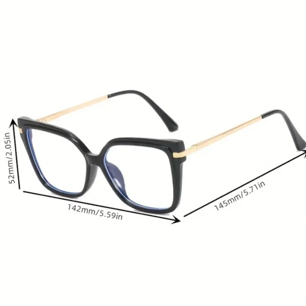 New-Stylish Fashion Flat Frame Retro Women's Glasses